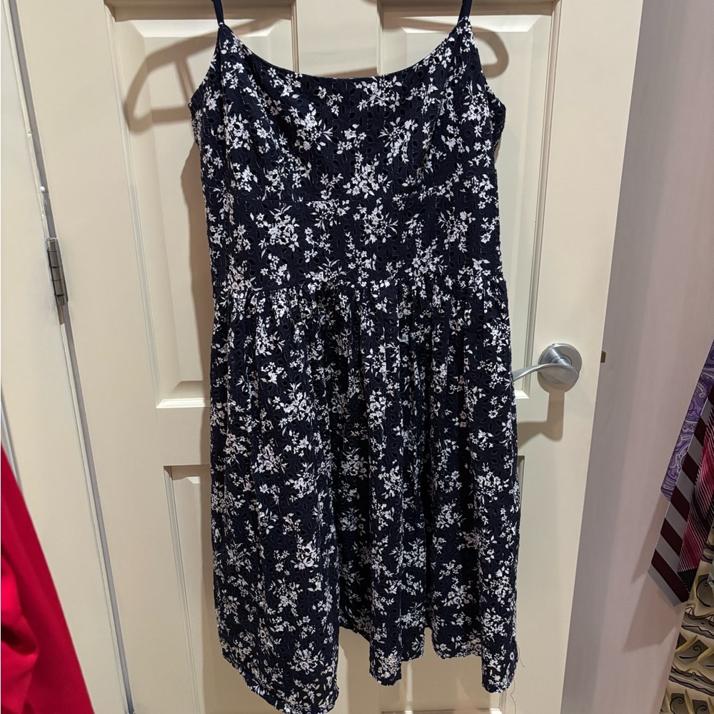 Maggy London Navy Floral Dress